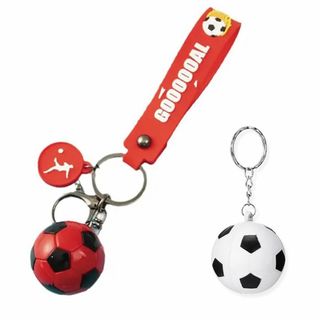 【新着商品】[イニコライフ] サッカー キーホルダー セット ボール ベルトトロ(その他)