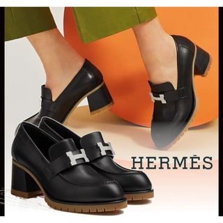 HERMES - モカシン エルメス パンプス 39 フォック60 HERMES HERMES - モカシン エルメス パンプス 39 フォック60 HERMES