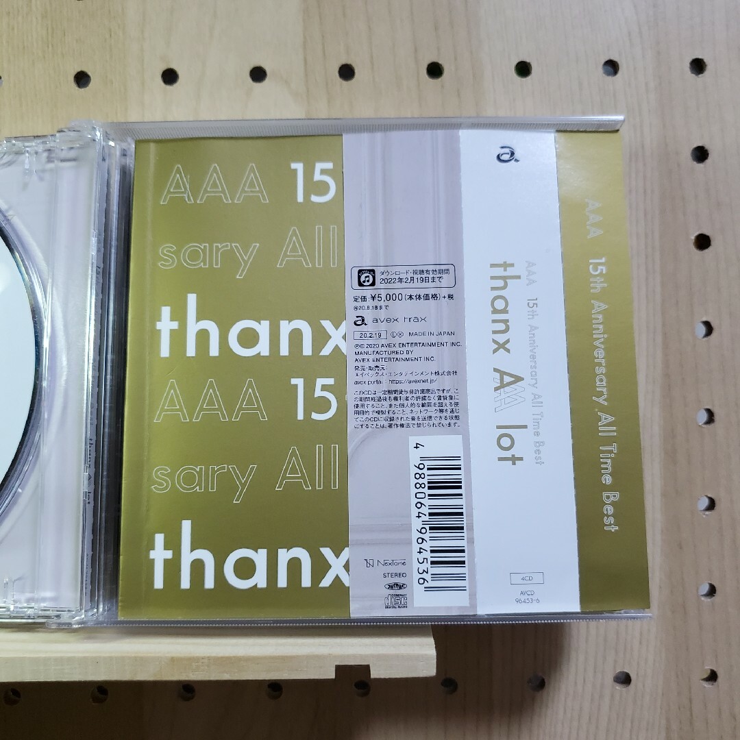 AAA 15th Anniversary All Time Best-thanx エンタメ/ホビーのCD(ポップス/ロック(邦楽))の商品写真