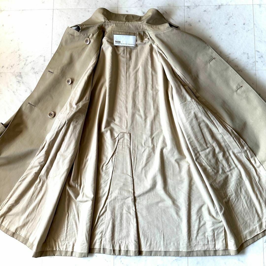 TICCA - 極美品 ティッカ TICCA トレンチコート ベージュ テント TICCA - 極美品 ティッカ TICCA トレンチコート ベージュ テント