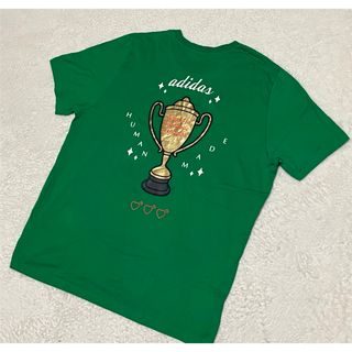 【超ビッグサイズ】adidas×HUMAN MADE Tシャツ 緑 6XO