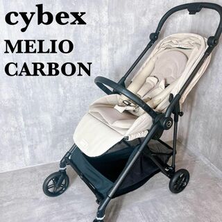 サイベックス(cybex)の良品　cybex　メリオカーボン　2022　シーシェルベージュ　軽量　A型　人気(ベビーカー/バギー)