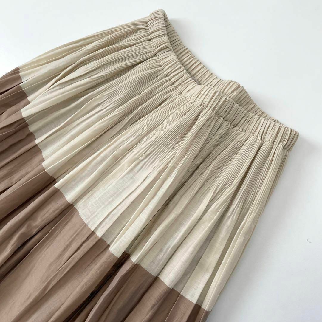 BEARDSLEY(ビアズリー)の美品　ビアズリー パネルボーダースカート レディースのスカート(ロングスカート)の商品写真