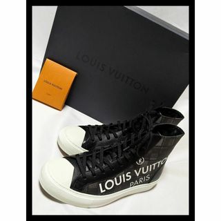 ルイヴィトン(LOUIS VUITTON)の✨極美品✨ルイヴィトンダミエ　タトゥーライン  ハイカットスニーカー25.5㎝(ブーツ)