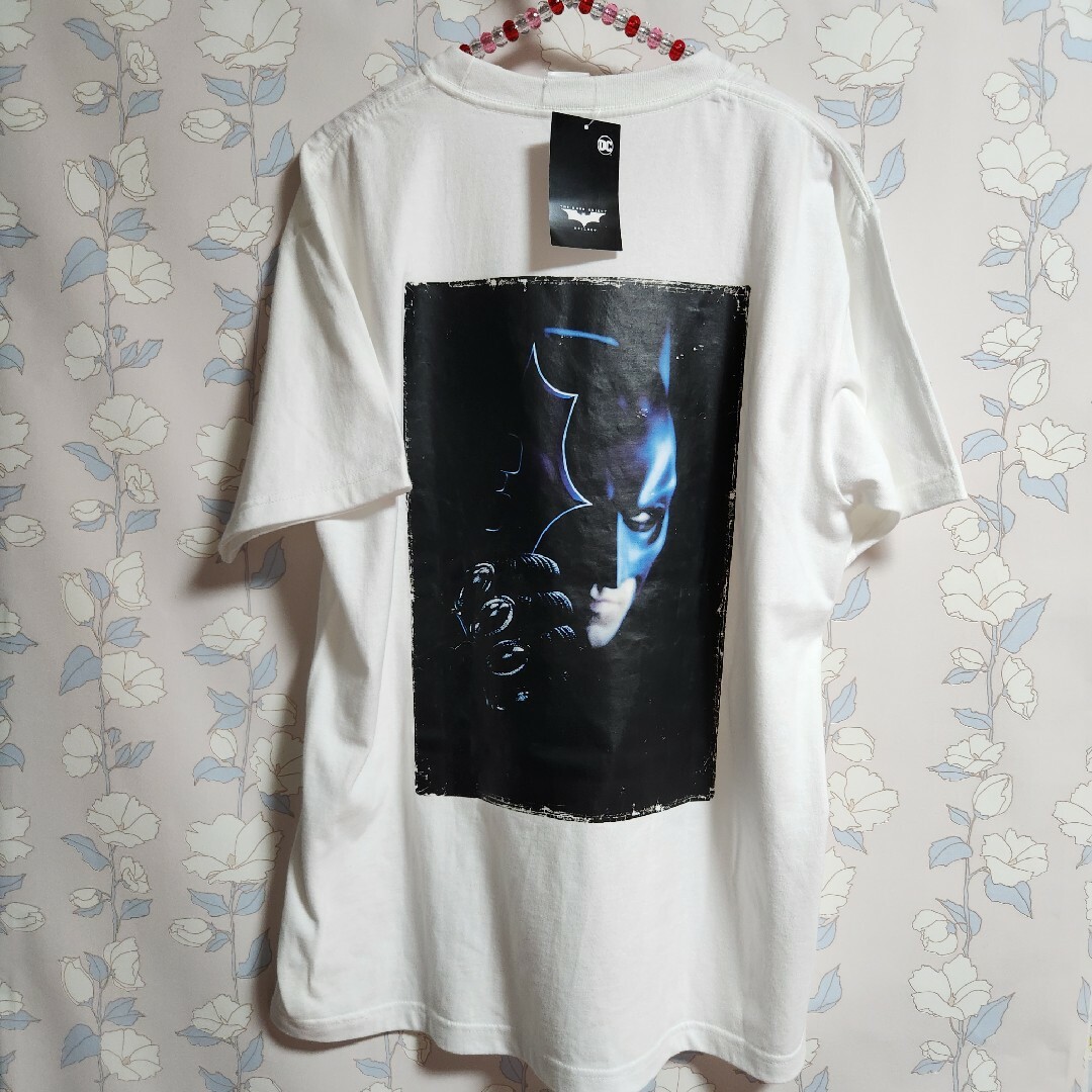 Tシャツ BATMAN ダークナイト トリロジー ポスター L メンズのトップス(Tシャツ/カットソー(半袖/袖なし))の商品写真