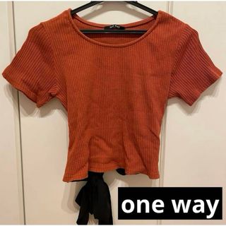 one way バックリボンTシャツ(Tシャツ(半袖/袖なし))