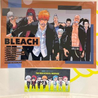 BLEACH  カフェ クリアファイル  ＆ ステッカー　護廷高校(クリアファイル)