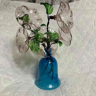 美品　琉球ガラス　水差し　花(花瓶)