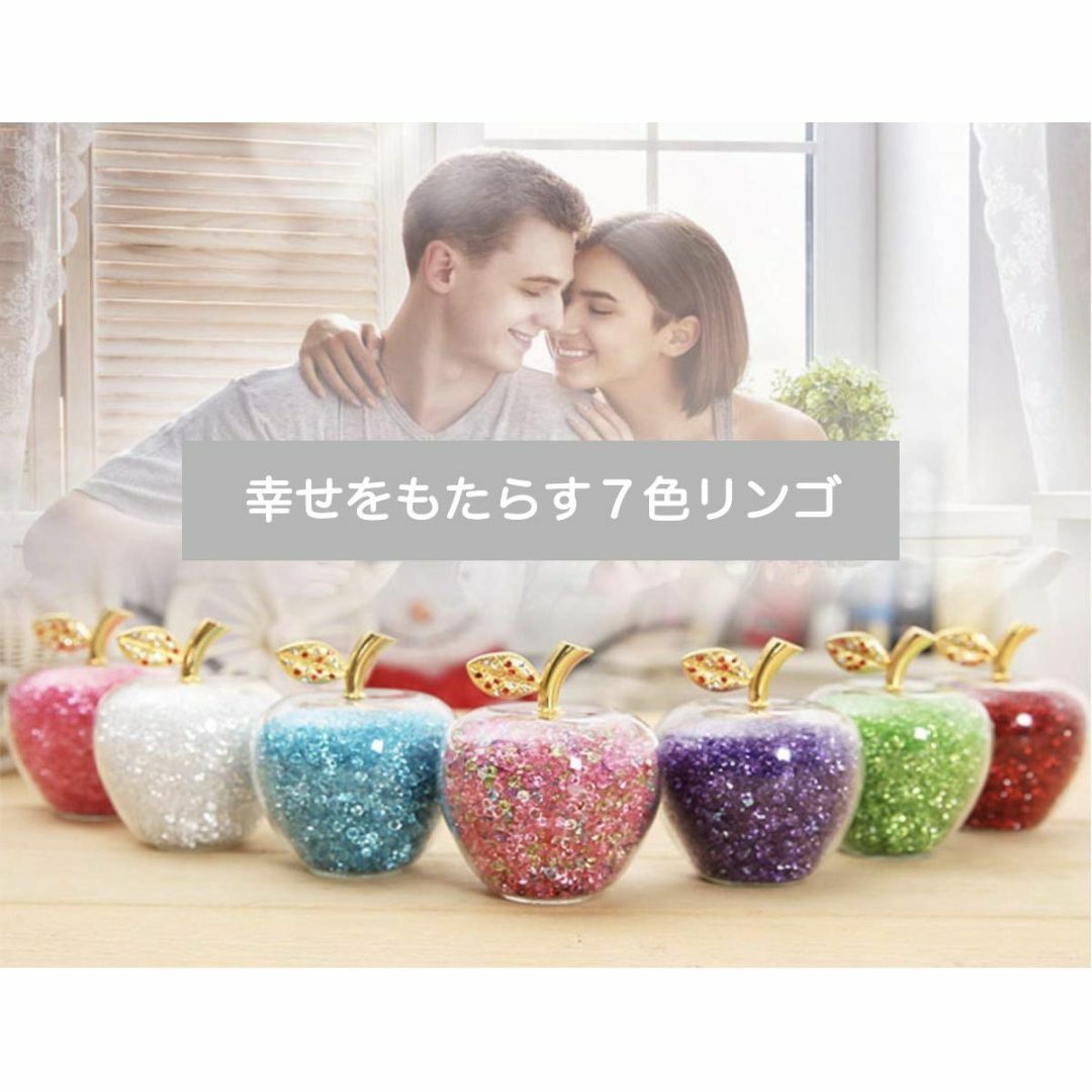 【色: グリーン】エム・プロ(M Pro) 幸せ を 招く ７色 りんご 風水  その他のその他(その他)の商品写真