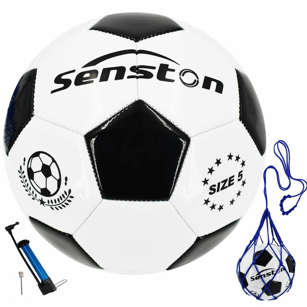 【色: ホワイト】Senston サッカーボール 5号球 き-トレーニング試合サ スポーツ/アウトドアのサッカー/フットサル(その他)の商品写真