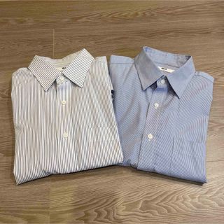 ユニクロ(UNIQLO)のユニクロ　ファインクロスストライプシャツ　S(シャツ)