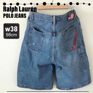 ラルフローレン POLO JEANS★デニムワーカーショート★膝下丈★w38