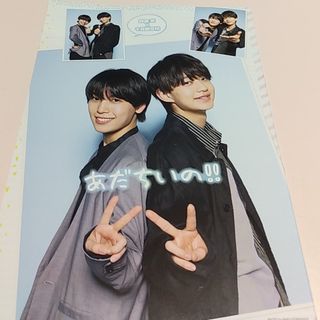 ジャニーズジュニア(ジャニーズJr.)の阿達慶 千井野空翔 厚紙ピンナップ(アイドルグッズ)