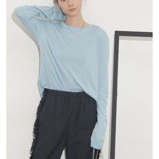 ハクジ(HAKUJI)の【美品】hakuji ハクジ　Tencel cotton L/S PO ロンT(カットソー(長袖/七分))