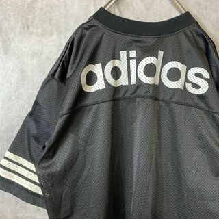 アディダス(adidas)の【usa製、90年代】adidasメッシュゲームシャツ古着ヒップホップB系半袖(Tシャツ/カットソー(半袖/袖なし))