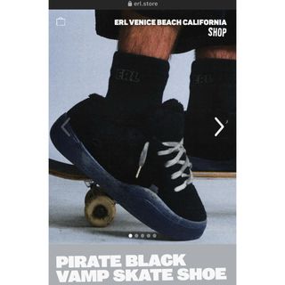 パレス(PALACE)のerl 24ss vamp skate shoe pirate black 28(スニーカー)