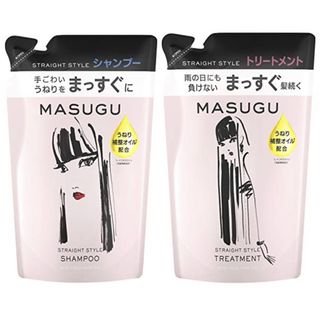 ユニリーバ(Unilever)のMASUGU ストレートスタイル詰替シャンプー320gトリートメント320g(シャンプー)