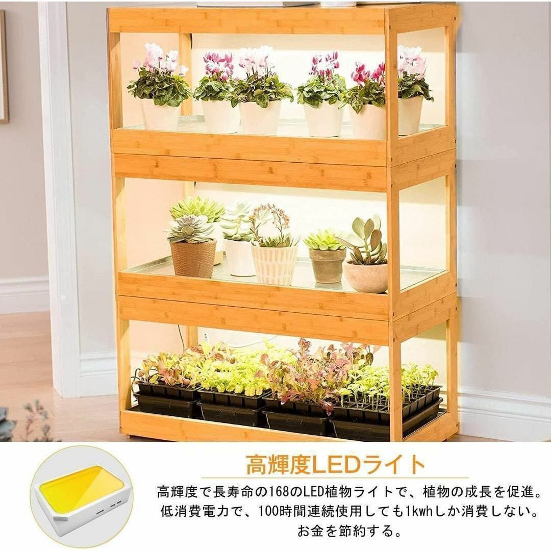 植物育成ライト 2個セット 新品 LED タイマー 調光 フルスペクトル 高輝度 その他のその他(その他)の商品写真