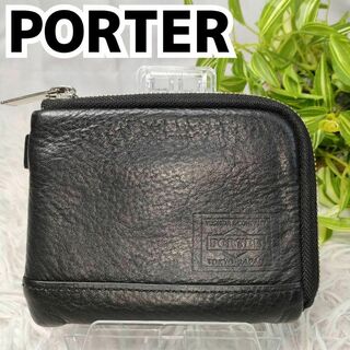 PORTER - ポーター 財布 レザー ブラック L字ファスナー PORTER DELIGHT