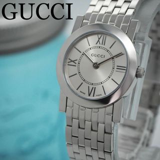 グッチ(Gucci)の706【美品】GUCCI グッチ時計　レディース腕時計　シルバー　シンプル(腕時計)