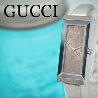 グッチ(Gucci)の514【美品】GUCCI グッチ時計　レディース腕時計　カットガラス　箱付き(腕時計)