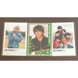 ストーンズ(SixTONES)の【いいね不要】SixTONES 森本慎太郎 ポラロイドカード トレカ 3枚セット(アイドルグッズ)