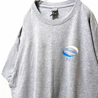 ギルダン オーシャンズヘルスケアKATY Tシャツ グレー灰色 2XL 古着(Tシャツ/カットソー(半袖/袖なし))