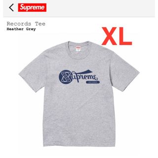 シュプリーム(Supreme)のSupreme Records Tee ヘザーグレー XLサイズ Tシャツ(Tシャツ/カットソー(半袖/袖なし))