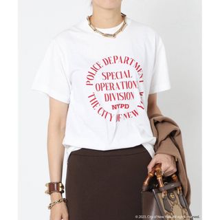 DEUXIEME CLASSE - 【NYC × GOOD ROCK SPEED】NYPD Tシャツ(RED)