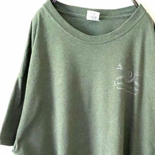 ゴルフ LAWRENCEVILLE オープン Tシャツ XLカーキ緑グリーン古着(Tシャツ/カットソー(半袖/袖なし))