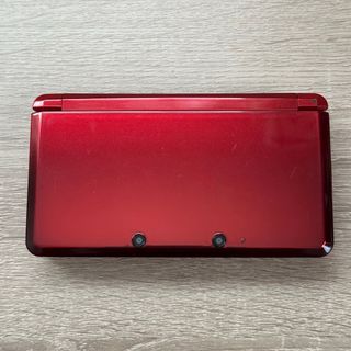 ニンテンドー3DS(ニンテンドー3DS)の【美品】ニンテンドー3DS フレアレッド(携帯用ゲーム機本体)