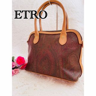 【ETRO】ハンドバッグ ペイズリー レザー