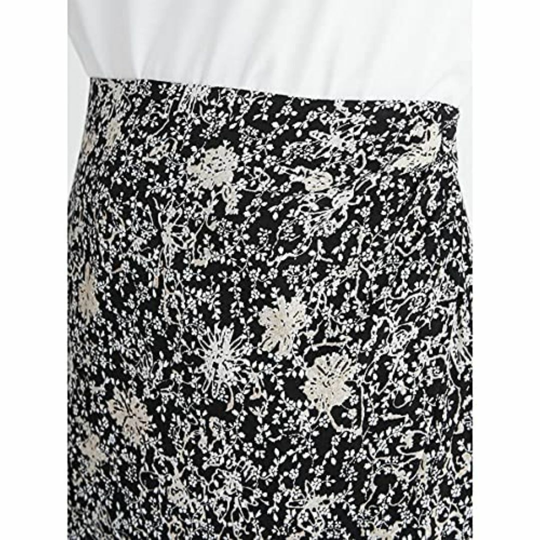 【色: ブラック】[フレイ アイディー] プリントギャザーナロースカート FWF レディースのファッション小物(その他)の商品写真