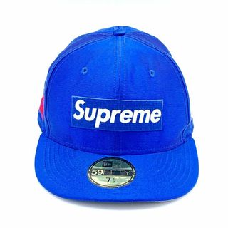 シュプリーム(Supreme)のSupreme NewEra ボックスロゴ キャップ 帽子 7 1/2 ブルー(キャップ)