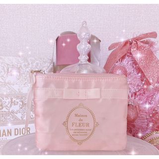 メゾンドフルール(Maison de FLEUR)の早い者勝ち♡レア♡入手困難♡いちご♡ロリータ♡ピンク♡リズリサ♡姫系♡リボン♡♡(ポーチ)