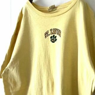 DESERT WASH ST.XAVIER Tシャツ L イエロー黄色 古着(Tシャツ/カットソー(半袖/袖なし))