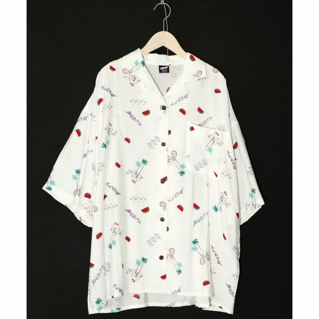ScoLar(スカラー)のスカラーパリティ 342116：クマとウサギの夏が待ち遠しくなるモチーフシャツ レディースのトップス(Tシャツ(半袖/袖なし))の商品写真