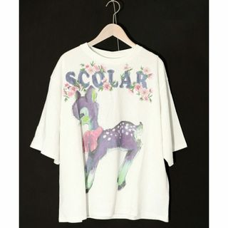 スカラー(ScoLar)のMサイズ142704：Re:ロゴ花メルヘンバンビTシャツ(Tシャツ(半袖/袖なし))