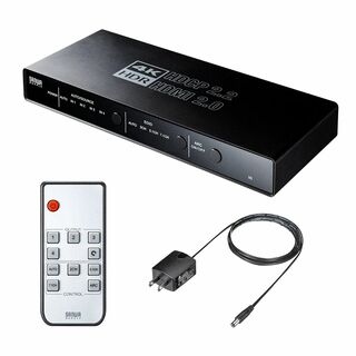 サンワダイレクト HDMI 切替器 4K 60Hz 4入力1出力 自動/手動切り(その他)