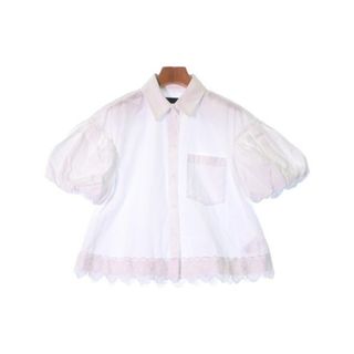 シモーネロシャ(Simone Rocha)のSimone Rocha シモーネロシャ カジュアルシャツ 6(XS位) 白 【古着】【中古】(シャツ/ブラウス(長袖/七分))