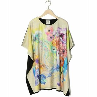 スカラー(ScoLar)のスカラー 142649：アートクラゲ柄プルオーバー(Tシャツ(半袖/袖なし))