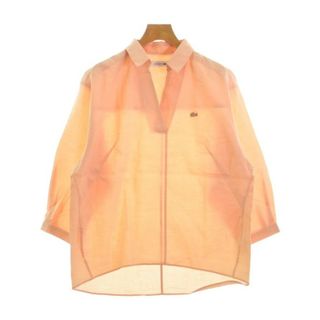 LACOSTE ラコステ カジュアルシャツ 36(XS位) オレンジ 【古着】【中古】