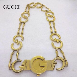 Gucci - ●●グッチ　約65.5cm　ベルト　GGチェーン　ゴールドカラー　GUCCI