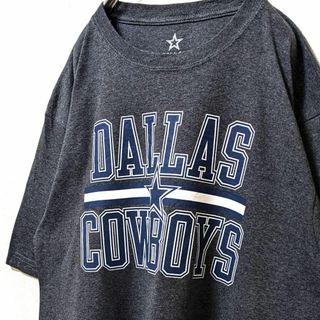 NFLダラスカウボーイズ ロゴ Tシャツ グレー 灰色 古着(Tシャツ/カットソー(半袖/袖なし))