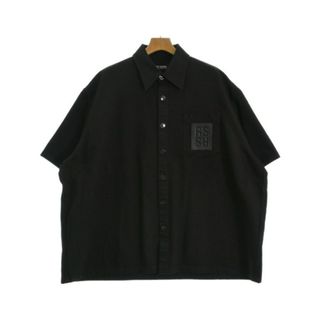 RAF SIMONS ラフシモンズ カジュアルシャツ M 黒 【古着】【中古】