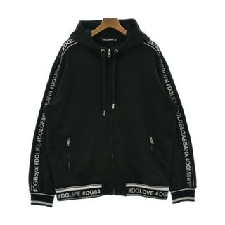 ドルチェアンドガッバーナ(DOLCE&GABBANA)のDOLCE&GABBANA ドルチェアンドガッバーナ パーカー 48(L位) 黒 【古着】【中古】(パーカー)