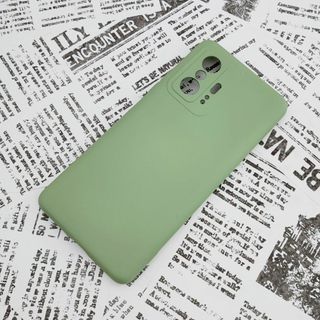 Xiaomi 11T Pro シリコンケース (5) グリーン(Androidケース)