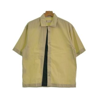 マルニ(Marni)のMARNI マルニ カジュアルシャツ 48(L位) ベージュx緑 【古着】【中古】(シャツ)