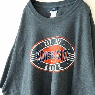 MVスポーツ BOISESTATE Tシャツ 2XL グレー 灰色 古着(Tシャツ/カットソー(半袖/袖なし))