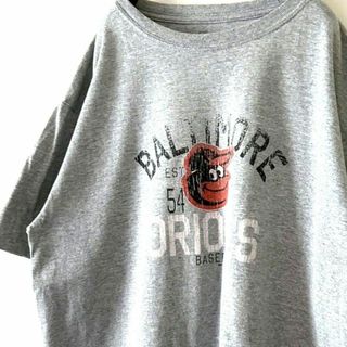 gear BALTIMORE ORIOLES Tシャツ L グレー灰色 古着(Tシャツ/カットソー(半袖/袖なし))